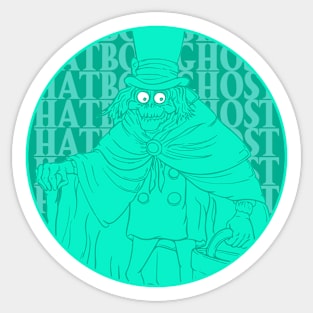 Hatbox Ghost Sticker